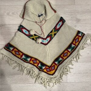Impo Multicolor Knit Poncho
